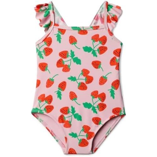 Amazon Essentials Baby Girls' One-Piece Frill Swimsuit