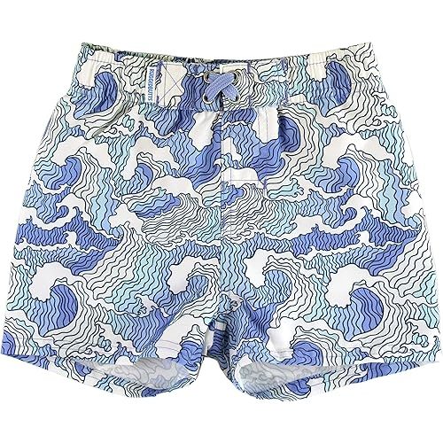 RUGGEDBUTTS Boys UPF50+ Sun Protection Fruits & Florals Swim Trunks