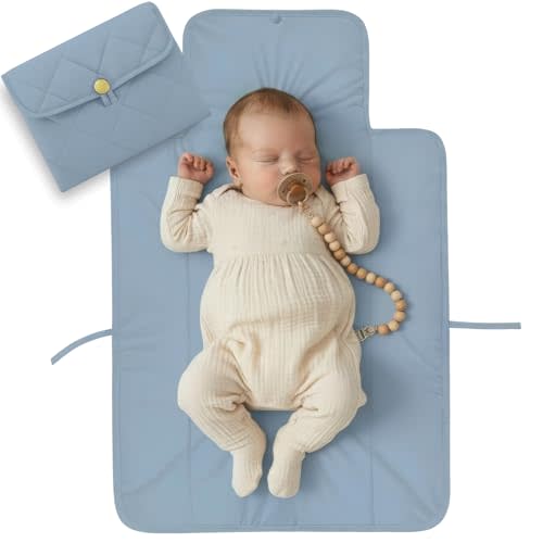 Portable Diaper Changing Pad - Soft and Easy to Clean Diaper Changing Mat for Babies - The Perfect Lightweight and Foldable Pad for Traveling
