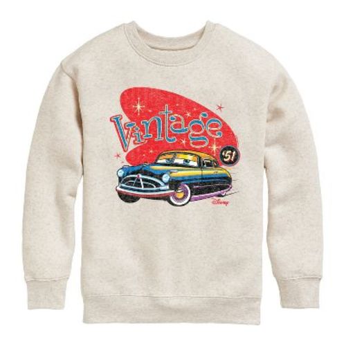 Boys' - Cars - Vintage Graphic Long Sleeve Fleece Sweatshirt
