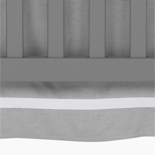 Lambs & Ivy Signature Crib Skirt - Gray Linen