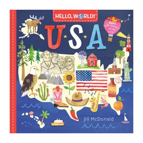 Hello, World! USA - by Jill McDonald (Board Book)