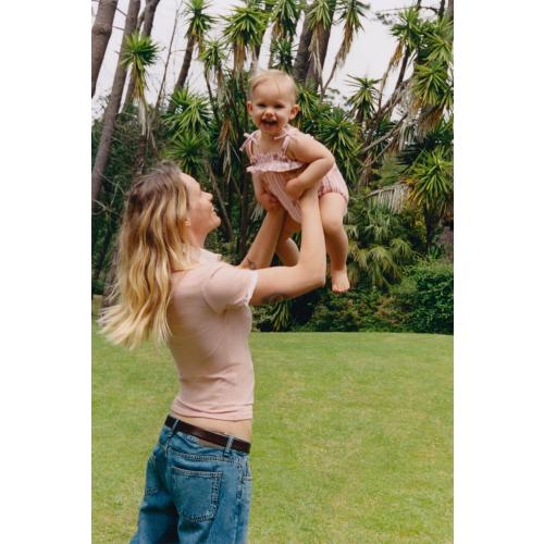 STRIPED AND TULIP ROMPER - Pink | ZARA United States