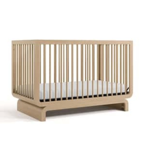 Santorini Driftwood 5-in-1 Convertible Crib with Toddler Guardrail