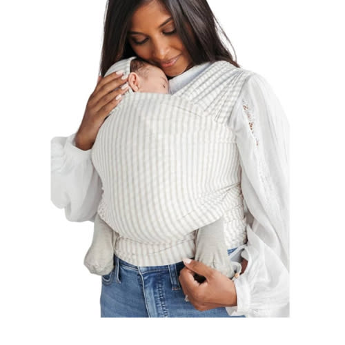 Solly Baby Wrap, Buttery-Soft Baby Carrier Newborn to Toddler 8-25 Lbs,Lightweight & Hands-Free Infant Wrap, Breathable Summer Carrier, Baby Wearing & Postpartum Essential, New Mom Gift, Fern Chequer