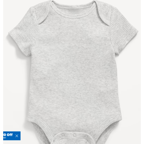 Bodysuit- Color Light Gray Heather
0-3 Months