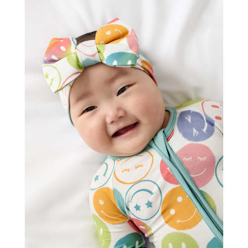 Positive Vibes Luxe Bow Headband - Little Sleepies