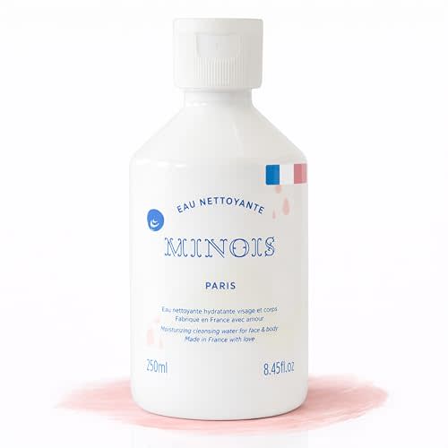 MINOIS PARIS Micellar Cleansing Water for Babies | No-Rinse Hydrating Face & Body Wash | Baby Essential with Natural Ingredients | Gentle Skin Care Made in France | 8.45 fl oz