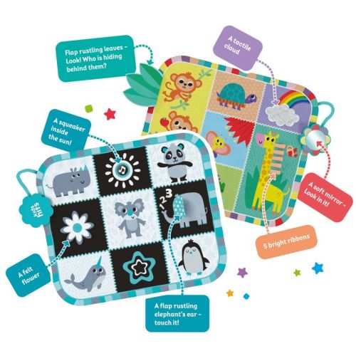 Kids Hits: Two-Sided Play Mat - My First Animals - 2-In-1 Reversible Floor Pad