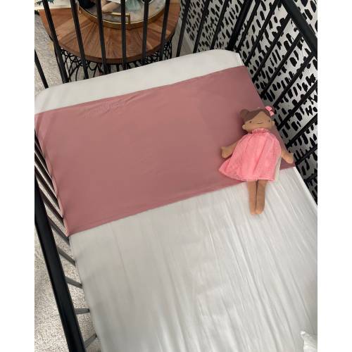 2in1 Baby Satin-Lined Crib/Bedding Slip Accessory- Rosy Cheeks