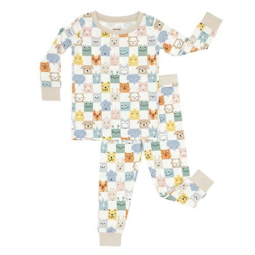 Check Mates Two-Piece Pajama Set - Little Sleepies
