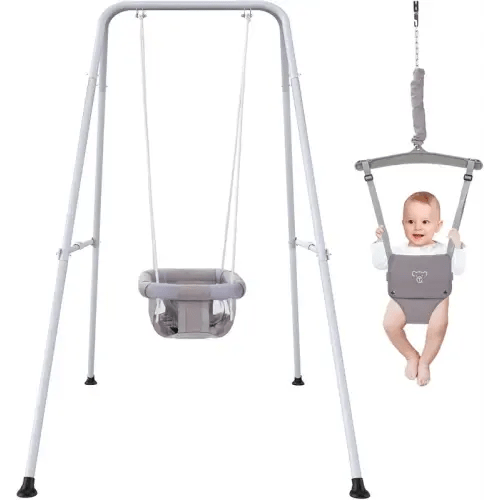 2 in 1 Baby Jumper with Swing, Baby Swing Indoor and Outdoor - TikTok Shop