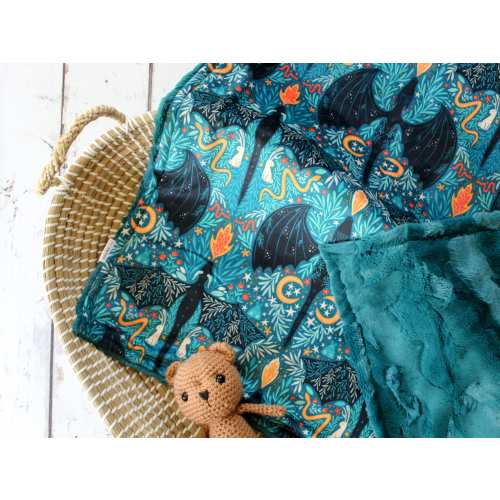 Personalized Dragon Minky Baby Blanket: Fantasy Mythical Gift
