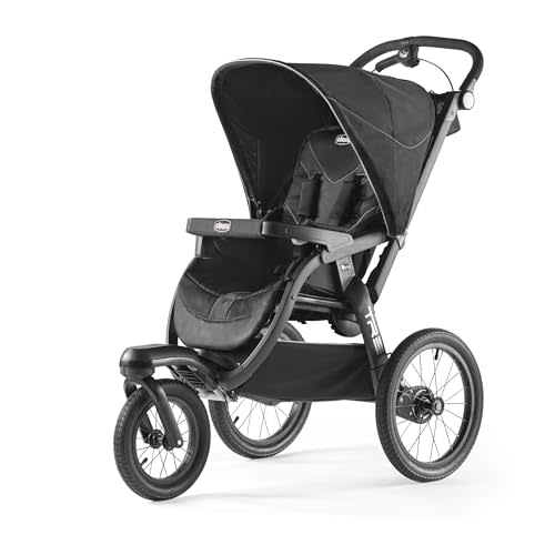 Chicco TRE Jogging Stroller, All-Terrain Stroller, Compatible with Chicco Infant Car Seats (not Included), Baby Travel Gear | Galaxy/Black