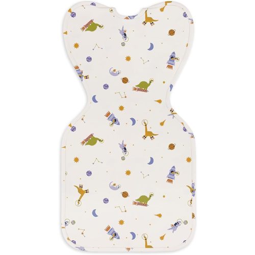 Love to Dream Swaddle UP, Baby Sleep Sack, Self-Soothing Swaddles for Newborns, Improves Sleep, Snug Fit Helps Calm Startle Reflex, New Born Essentials for Baby, 1.0 TOG, 5-8.5 lbs, Space Dinos
