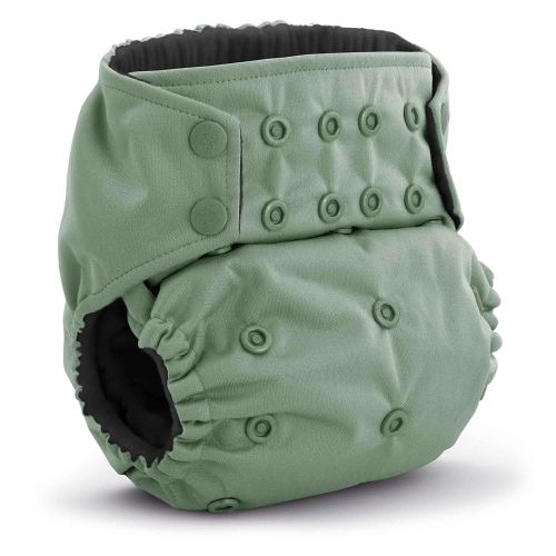 Kanga Care Rumparooz G3 OBV Cloth Diaper Reusable One Size Pocket Diaper with Patented Inner Double Gusset 2 pcs Bamboo Rayon Insert Soaker | Willow (6-55+ lbs)