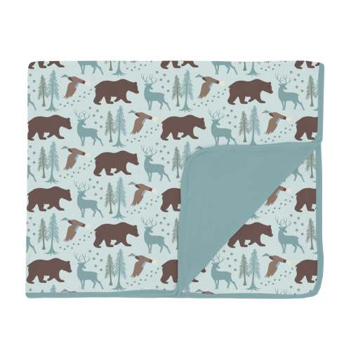Print Toddler Blanket in Fresh Air Forest Adventure