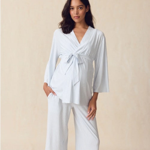 LAKE | Women | DreamModal Pajamas | Fog Maternity Kimono Bundle