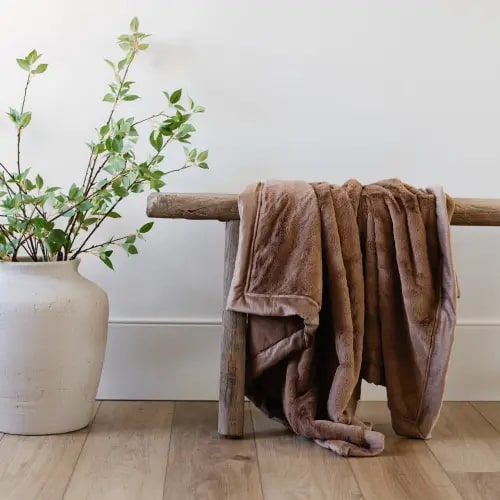 LUSH RECEIVING BLANKETS - Hazelnut