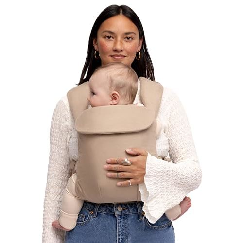 WildBird - Aerial Buckle Carrier - 2-24 Months - Standard (XS-XL) Desert Lark - Front & Back Carry - Cross Straps, Lumbar Support, Headrest, Hip Healthy, Baby Carrier - Baby Essentials - New Mom Gifts