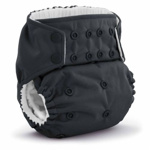Kanga Care Rumparooz G3 Stay Dry Reusable One Size Cloth Pocket Diaper (6-55+ lbs) - Castle Gray