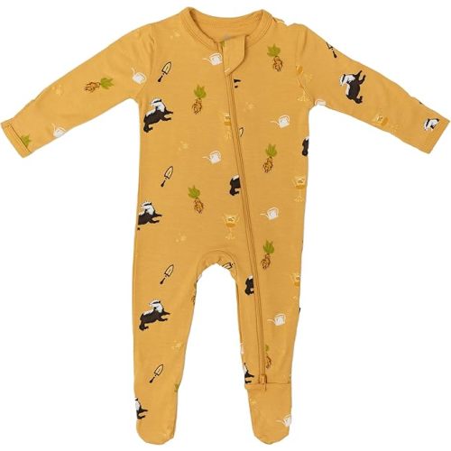 KYTE BABY Infant and Toddler Dual Zipper Footie, Ultra-Soft Rayon Made From Bamboo, Boys and Girls Clothing