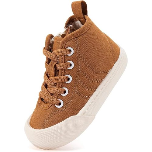 BMCiTYBM Baby Walking Shoes Boy Girl High Top Sneakers Infant First Shoes for Learning to Walk 6 9 12 18 24 Months