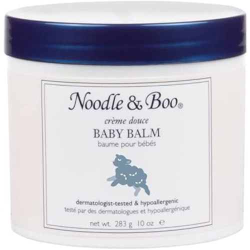 Noodle & Boo Baby Balm for Face and Body, Hypoallergenic and Natural Baby Skin Care with Organic Calendula for Sensitive Skin, Pediatrician and Dermatologist-Tested, 10 Oz