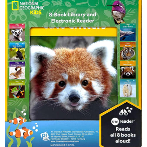 National Geographic Kids - Me Reader Electronic Reader and 8 Sound Book Library – Red Pandas, Tigers, Gorillas and More! - PI Kids