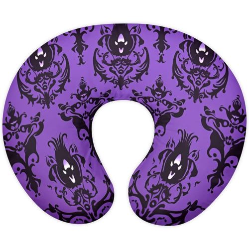 Halloween Haunted Mansion Spooky Purple Nursing Pillow Covers for Breastfeeding Comfortable and Breathable Nursing Pillow Cover Pillow Slipcover for Baby Girls