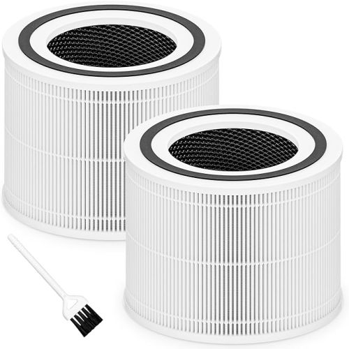 Core 300 Toxin Absorber Replacement Filter for LEVOIT Core 300, Core 300S and Core 300-P Air Purifier, 3-in-1 H13 True HEPA Filter Replacement, Compared to Part # Core 300-RF-TX, 2 Pack, Green