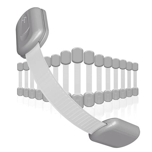 Baby Proofing Child Safety Locks (16 Pack) by Skyla Homes - The Safest, Quickest and Easiest 3M Adhesive Cabinet Latches, No Screws & Magnets, Multi-Purpose for Furniture, Kitchen, Ovens, Toilet Seats