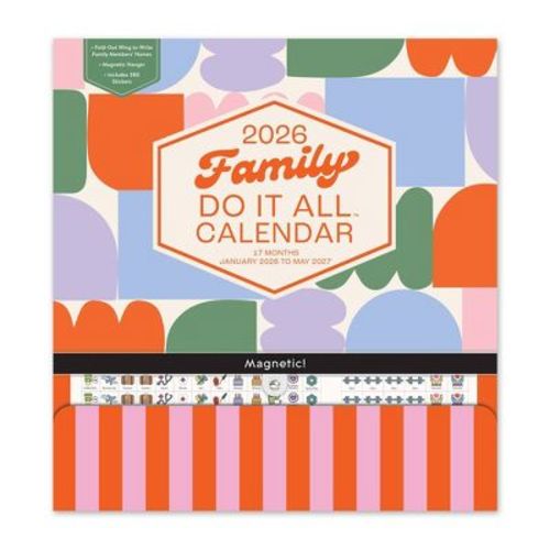 Studio Oh! 2026 17Month Family Do It All Calendar