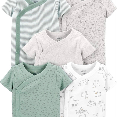 Simple Joys by Carter's unisex-baby 5-pack Side Snap Short-sleeve Bodysuit