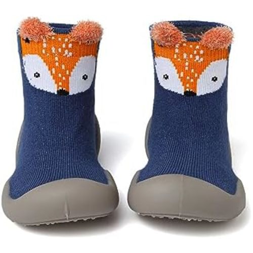 Baby Sock Shoes Toddler Cartoon Soft Rubber Sole Non Slip Indoor Floor Slipper for Infant Boys Girls