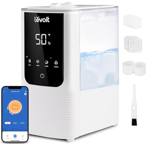 Levoit Humidifiers for Bedroom, Smart Warm and Cool Mist, Symptom Relief