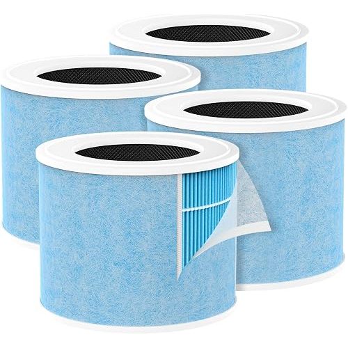 4-Pack AP01 Replacement Filter Compatible with Momcozy AP01 Nursery Air Purifier, for ASIN:B0FPQ1RYR9, 4-in-1 Air Filter