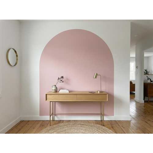 Light Pink Boho Arch Wall Decal, Geometric Vinyl Sticker, Baby Girl Bedroom Decor