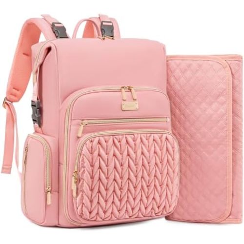Tealari 4 in 1 Convertible Diaper Bag Backpack, 35L Large Waterproof Baby Diaper Bag with Changing Pad,Converts into Baby Diaper Backpack,Shoulder Diaper Bag,Stroller Bag and Handbag