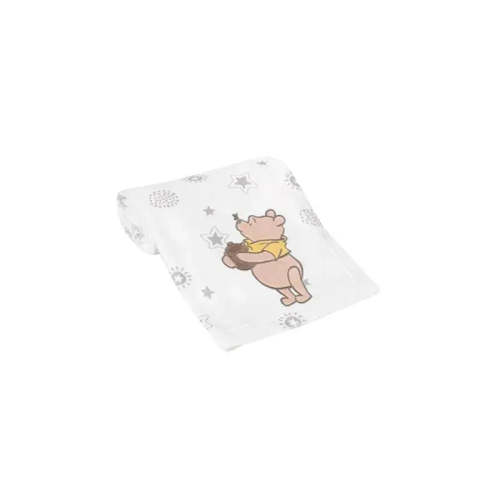 Lambs & Ivy Ivory Winnie The Pooh Baby Blanket
