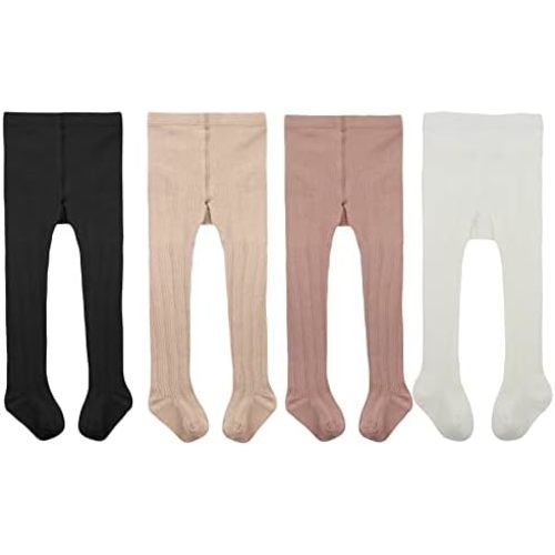 Zando Baby Tights Girls Leggings - Baby Cotton Stockings Seamless Toddler Cable Knit Tights Pants Pantyhose Newborn Infants