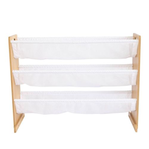 Humble Crew Kids' Journey Stuffed Animal Organizer Natural Wood: 3-Shelf Decorative Bookshelf, MDF Frame, 42" Width