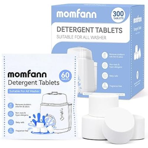 300 Professional Deep Cleaning Detergent Tablets for All Baby Bottle Washers, Washer Tablets for Bottle Washer and Sterilizer and Dryer, Easy to Use