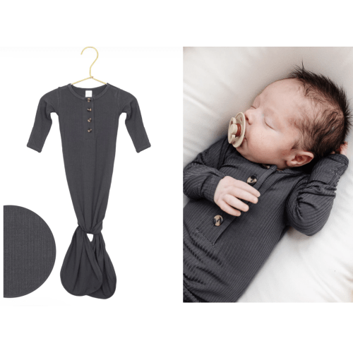 Hudson Ribbed Knotted Gown – Lou Lou & Company