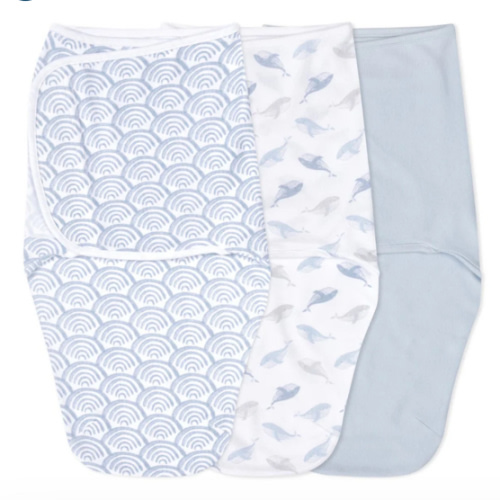 At Sea Easy Swaddle With No Zipper 0-3M | aden + anais