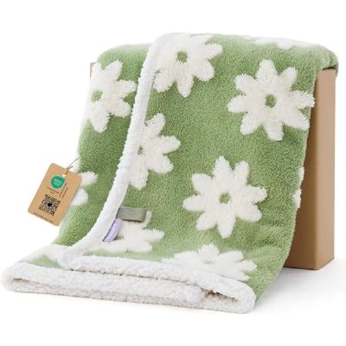 LE SURE Waterproof Dog Blankets for Small Dogs Cute Cozy 3D Jacquard,25x35