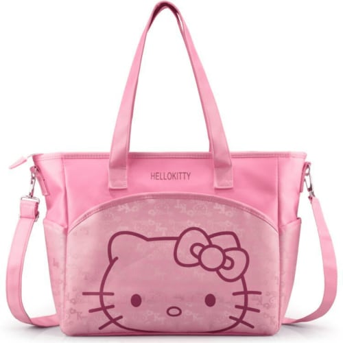 Eyucdvc Hello Ki- Tty Large Capacity Mommy Tote Bag, Convertible Hand & Shoulder Travel Organizer Bag for Daily Outings & Family Trips