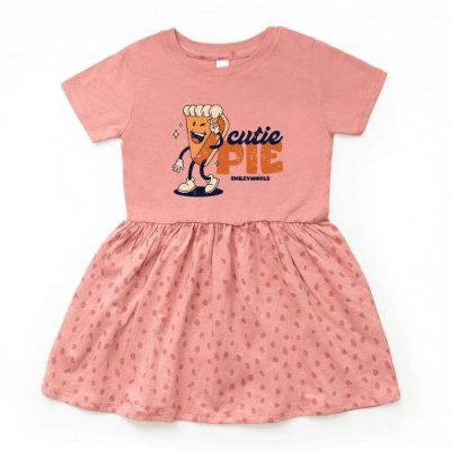 SmileyWorld Cutie Pie Pumpkin Pie - Toddler Graphic Dress and Infant Dress