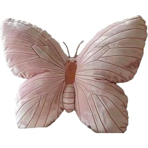 JIANEEXSQ Butterfly Shaped Pillow Home Decorative Creative Cushion Plush Stuffed Pillow, Pink Butterfly Throw Pillow Cushion
