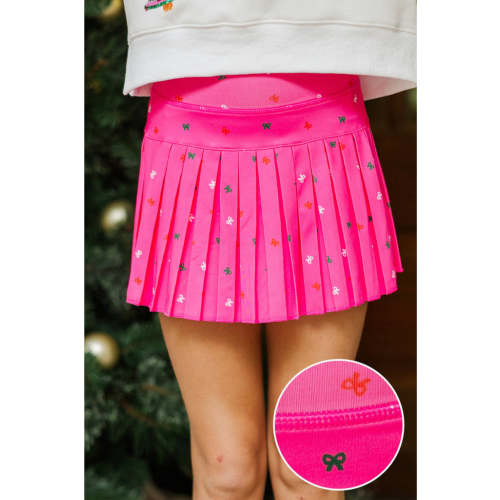 Girls: The Sadie Pink Bow Skort